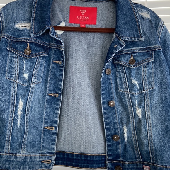 COPY - Guess of Los Angeles, blue Jean short jacket. - Picture 2 of 10